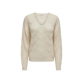 Jacqueline De Yong Cream Marabou Sweater -   -  Jacqueline De Yong.